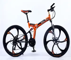 便宜24 26 27 5英寸24速自行车车架阻尼越野山地自行车高碳钢中国链普通TIA