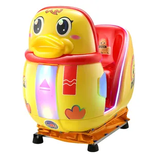 Cartoon Red Little Yellow Duck Coin-operated Baby Ride On Car Kids Electric MP5 Screen Amusement Park Ride-on Cars For Kids