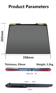 คอมพิวเตอร์คุณภาพสูง RTX 3060 I5 I7 I9 เจนเนอเรชั่น 12 สำหรับเล่นเกมและออกแบบ หน้าจอ 16.1 นิ้ว แรม 32GB SSD 1TB โน้ตบุ๊คธุรกิจสำหรับงานคุณภาพสูง - Product Image 2