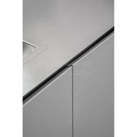 Armoires de cuisine extérieures en acier inoxydable 304 avec revêtement en poudre, design moderne, armoires de cuisine personnalisées pour villa