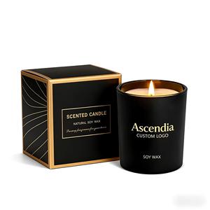 Bougie parfumée en cire de soja Ascendia 5,5 oz dans un bocal en verre, aromathérapie minimaliste, décoration d'intérieur - Product Image 3