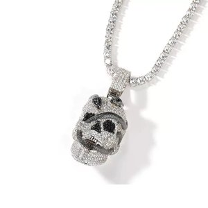 Pendentif de luxe en moissanite sertie en argent sterling 925, bijou unisexe style hip-hop, accessoire de mode pour fête et cadeau - Product Image 3