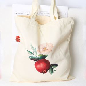 Solid Color Customizable <b>Size</b> <b>Medium</b> Cotton Tote <b>Bag</b> Custom Canvas Shoulder <b>Bag</b> with Plain Letter Pattern - Product Image 5
