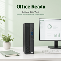 Ordinateur de bureau compact Zhaoxin KX U6780A 8 cœurs 2,7 GHz 8L avec boîtier compact, 16 Go de RAM, SSD 512 Go, PC complet avec moniteur 23,8 pouces