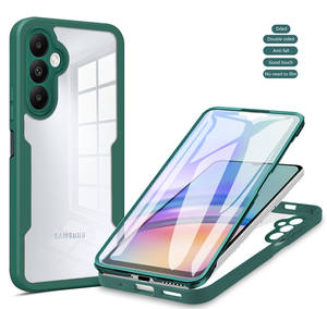 เคสโทรศัพท์แบบบางน้ำหนักเบากันกระแทกกันรอยขีดข่วนสำหรับ A35 5G แบบ360สองด้านพร้อมที่ครอบหน้าจอ - Product Image 2
