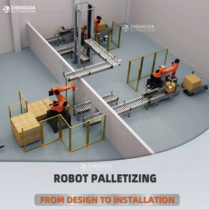 20kg 25kg Automatic Robotic Palletizer for Cans Bags <b>Boxes</b> High Speed Corn Rice Sugar Potates Bag <b>Stacking</b> Machine High Speed Pa - Product Image 1