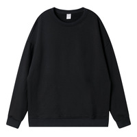Sweat-shirt personnalisé OEM avec logo imprimé, col rond, en coton, broderie, épaules tombantes, pull respirant unisexe, 350 GSM