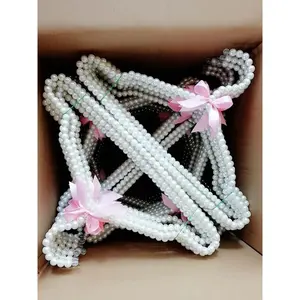 Crochets en plastique perlés avec nœud <span class=keywords><strong>pour</strong></span> vêtements et robe, cintres <span class=keywords><strong>pour</strong></span> enfants et adultes, organisateur de rangement - Product Image 4