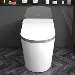 <span class=keywords><strong>WC</strong></span> intelligent moderne avec chasse automatique, bidet, siège chauffant, capteur de pied, affichage numérique, siphon en S, cuvette de 305 mm et 400 mm - Product Image 4