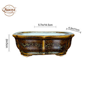 Pots de jardin en céramique de forme florale pratiques en gros <span class=keywords><strong>Yixing</strong></span> <span class=keywords><strong>Bonsai</strong></span> Live Features pour plantes d'intérieur Home Grower <span class=keywords><strong>Pot</strong></span> - Product Image 4