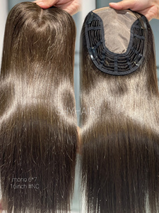 Shy 2024 - Extensiones de Cabello Humano Europeo Virgen de Lujo de Alta Calidad, 16 Pulgadas, Color Natural, Liso, 130% de Densidad - Product Image 4