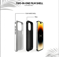 Coque de téléphone magnétique 2-en-1 antichoc avec motif zèbre créatif par sublimation pour iPhone 17 16 15 14 Pro Max Plus