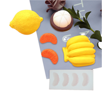 Moule en silicone écologique Kelutd pour fruits (fraise/citron/orange/citrouille) - Modèle 3D pour bougies/plateaux en résine/élaboration de gâteaux