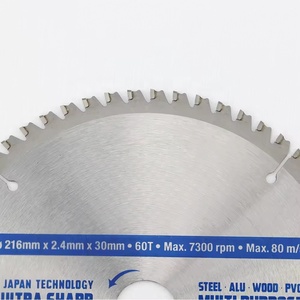 LIVTER 216x36T Lame de scie circulaire multi-usages pour la coupe de l'acier, de l'aluminium et du <span class=keywords><strong>bois</strong></span>, qualité supérieure européenne - Product Image 5