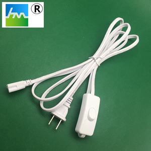 สายไฟกระแสสลับ T5 125โวลต์สีขาวที่สามารถปรับแต่งสีได้พร้อมสวิตช์304เป็นปลั๊กมาตรฐาน IEC 1.5ม. สำหรับเครื่องใช้ในบ้าน - Product Image 2