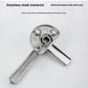 304 Stainless Steel Soundproof <strong>Door</strong> Handle Rotating sealed Handle Lock FA-624 Kitchen Furniture <strong>Door</strong> Handles - Product Image 4