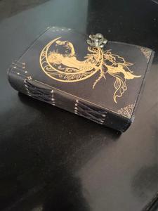 Handmade Embossed Leather Sketchbook Vintage Retro Recipe Magic Prayer Writing Wellness Bullet Wedding Gust Mental Journal - Product Image 6