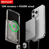 Stasiun daya paduan ultra-tipis baterai cadangan magnetik pengisi daya Cepat nirkabel baru untuk iPhone 15 14 13 12