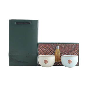 Taza de Té de Cerámica Tianqing Ru Kiln, Taza para Degustación de Té Resistente al Calor, Diseño Tradicional Chino, Set de Regalo Empresarial - Product Image 5