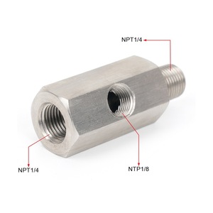 ตัวต่อเทอร์โบชาร์จเจอร์สแตนเลส NPT1/4 NPT1/8อะแดปเตอร์เซ็นเซอร์แรงดันน้ำมันสำหรับรถยนต์ดัดแปลง - Product Image 1