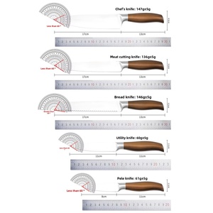 New Design Stainless Steel Kitchen <b>Knives</b> Kitchen Chef <b>Knife</b> <b>Bread</b> <b>Knife</b> Utility <b>Knife</b> with Wood Grain Handle - Product Image 6
