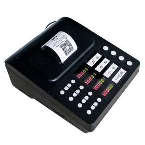 Dispensador de bilhete de imprensa 4 botões, máquina de número de token de queuing, sem fio, sistema de chamada de queixa