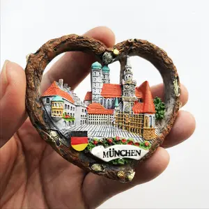 Wholesale Custom European Countries Different Country Souvenirs Fridge Magnet Poland Germany Souvenirs Fridge Magnets