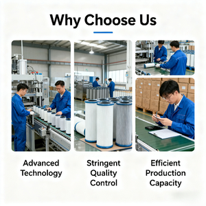 Hiệu quả cao ngành công nghiệp Cyclone xung Polyester lọc bụi Cartridge Bộ lọc không khí - Product Image 5