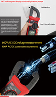 UNI-T Clamp Meter Multimeter UT201+ UT202+ UT203+ UT204+ Digital Voltmeter Ammeter Multitester CE/FCC dengan Garansi 1 Tahun
