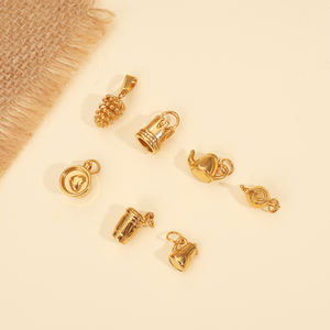 โอลิเวียขายส่งเพทายหินวันเกิดผีเสื้อ PVD ทอง18K สแตนเลสเห็ดโชคดี<span class=keywords><strong>แฟ</strong></span>ชั่นเสน่ห์สำหรับการทำเครื่องประดับ - Product Image 4