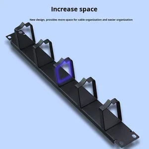 1U, <span class=keywords><strong>5</strong></span>-кольцевой кабель, управление металлическим шкафом, серверный огнестойкий телекоммуникационный кабель, Отличная организация кабеля - Product Image 4