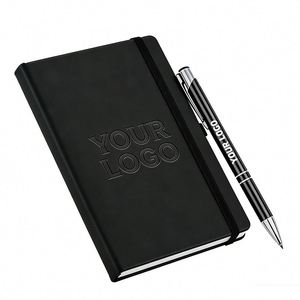 Cuadernos de Negocios A5 Promocionales al por Mayor, Cuadernos de Tapa Dura de Cuero PU con Logotipo Grabado - Product Image 1