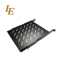 Plateau coulissant pour clavier 1U de 19 pouces, étagère réglable pour armoires réseau, personnalisable