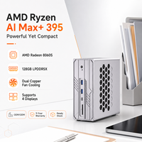 Mini PC AMD Ryzen AI MAX+ PRO 395 AI, 126 TOPS, 128GB LPDDR5X, 2 M.2 NVMe, Estación de Trabajo 4K AI para Inferencia de IA OpenClaw Edge