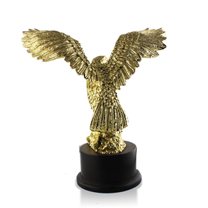 Statua Personalizzata di <span class=keywords><strong>Aquila</strong></span>, Premio in Resina Dorata a Forma di <span class=keywords><strong>Aquila</strong></span> - Product Image 2