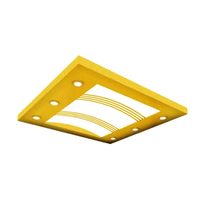 Pièces de plafond pour ascenseur domestique, design moderne en métal, modèle multi-applications WR-D507, garantie 1 an, fournisseur Jiangsu