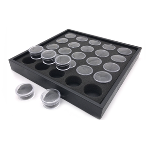 Caja de Almacenamiento de Plástico Vacía con 25 Compartimentos para Exhibición de Arte de Uñas, para Purpurina, Polvo Acrílico, Joyería, Diamantes de Imitación, Venta al por Mayor para Salones de Uñas - Product Image 1