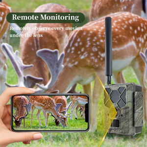 Caméras de chasse et de surveillance KW886 avec antenne Wildcamera 4g 24MP 1080P Vision nocturne Temps de réponse 0,1s Caméra de chasse 4g - Product Image 5