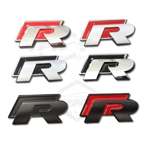 3D สติกเกอร์โลโก้ <span class=keywords><strong>R</strong></span> โลหะติดท้ายรถสติกเกอร์สัญลักษณ์สำหรับ VW Golf 5 6 7 MK7 MK6โปโล Jetta Scirocco Beetle Passat <span class=keywords><strong>Tiguan</strong></span> - Product Image 2
