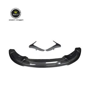 For BMW F80 F82 M3 M4 RZA style Carbon Fiber Front Bumper Splitter Lip Spoiler 14-19