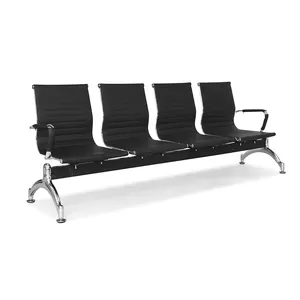 高品质钢制长凳座椅医院公共4座机场办公室候车椅