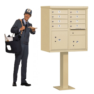 Appartement extérieur en acier inoxydable colis lettre 8 <span class=keywords><strong>portes</strong></span> boîte Mailboxe - Product Image 1