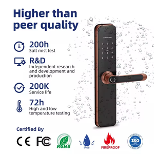 Liliwise Smartdoors <b>Lock</b> Intelligent Cerradura Digital Password Fingerprint Smart Door <b>Lock</b> for Front Door - Product Image 4