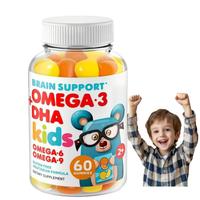 Compléments alimentaires DHA Oméga-3 pour enfants SHENGYAO à base d'algues, bonbons gélifiés, 3 bonbons mous par jour, sans conservateurs ni colorants artificiels