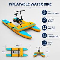 Vélo aquatique gonflable InflaToGo Stable haute résistance avec capacité de 100 à 500 kg pour la location en milieu marin, lac ou complexe hôtelier