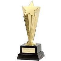 HyperCrafts Haute Qualité Doré avec Logo Artisanat Créatif Pièces De Trophée De Sport En Relief Mini Trophée De Sport En Plastique