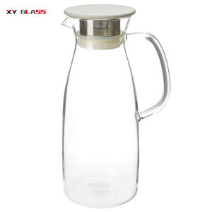 Tapa de filtro colador de estilo español moderno jarra de vidrio térmico hecha a mano de té de agua fría - Product Image 6