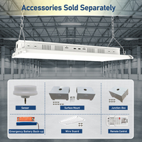 EE. UU. En stock IP65 Commercial Industrial Highbay 80W 110W 160W 220W 225W 300W LED Lineal High Bay Light para garajes de gimnasio
