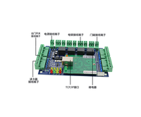 Sistema de Panel de Control de Acceso de Red TCP/IP Wiegand de 26 Puertos, para Una, Dos o Cuatro Puertas, con Cerradura Magnética Negra de ABS y Lectores de Tarjetas Metálicas