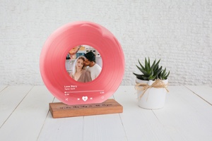 Disco de Vinilo Acrílico Personalizado con Foto, Placa Acrílica con Canción, Regalo de Aniversario para Amigos, Regalo de <span class=keywords><strong>Cumpleaños</strong></span>, OEM ODM - Product Image 2